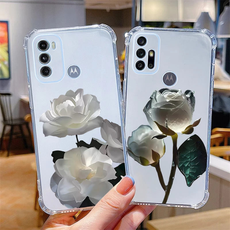 Vibrant Floral Transparent Phone Case