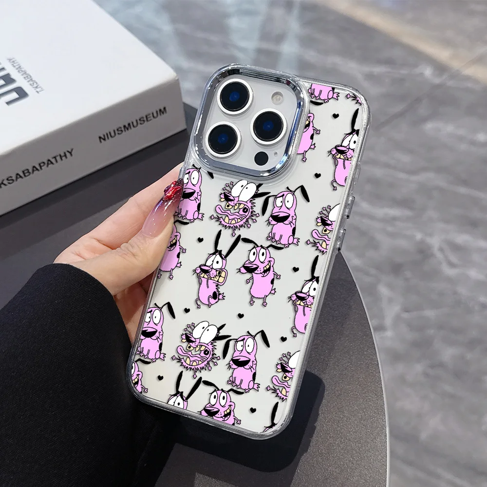 Courage The Cowardly Dog Transparent Phone Case - Soft Silicone TPU Back Cover