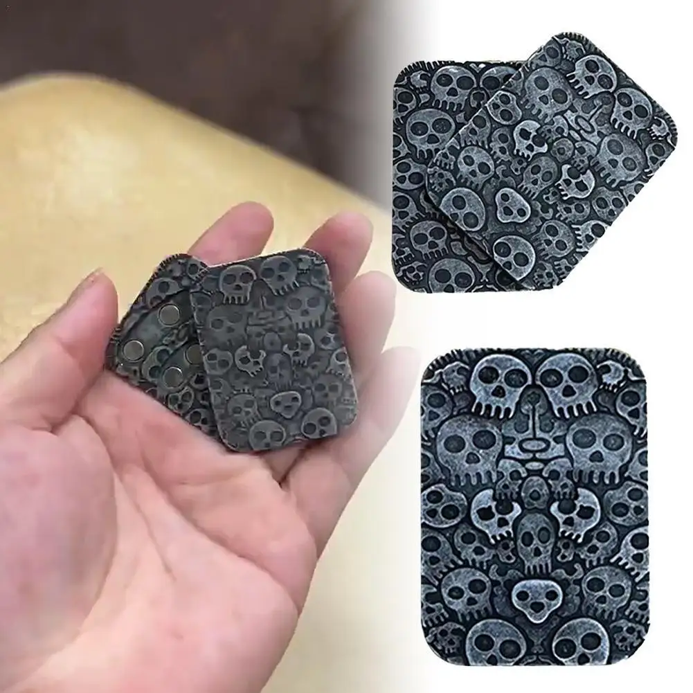 

Skull Pattern Magnetic Fidget Slider EDC Adult Metal Office Toys Stress Autism Fidget Toys Tool Anti-anxiety ADHD Toys Reli K6A3