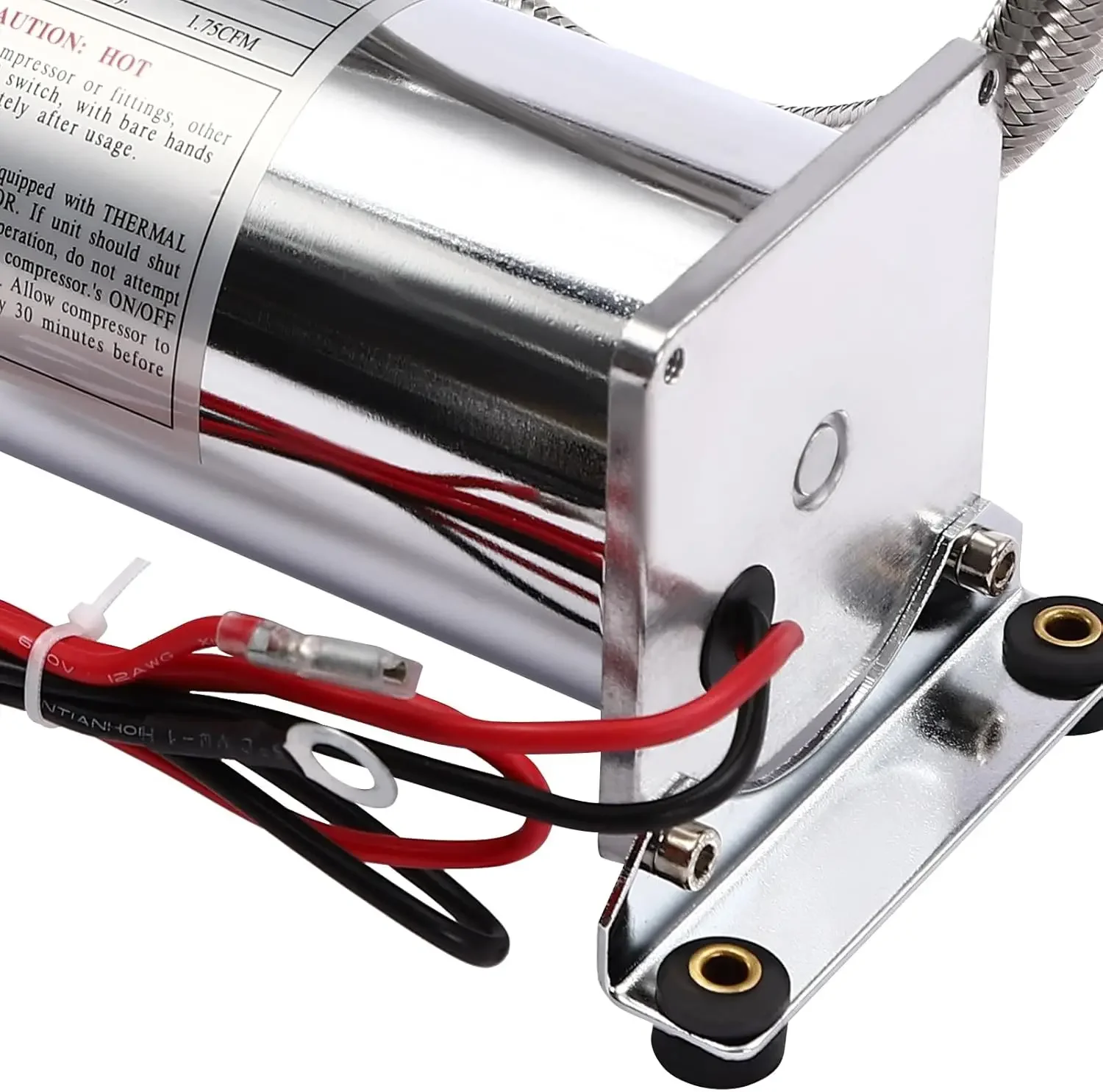 Luftfederungs-Luftkompressor, 200–300 W, 200 PSI, 50 l, Hochleistungs-Luftkompressor, 23 Ampere, für Autohupen, Luftfederungssystem – Detail 7