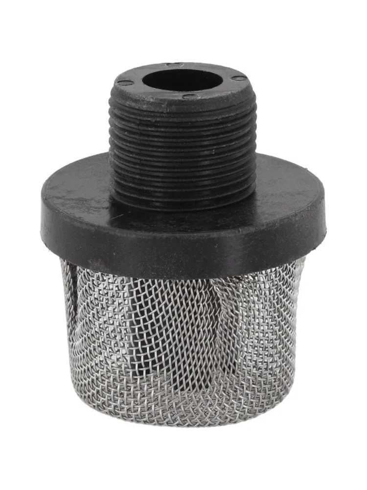 288716 Inlet Strainer Airless Paint Sprayer Strainer Reduces Clogging Removes Debris 3/4 Inch Inlet Screen Black And Silver