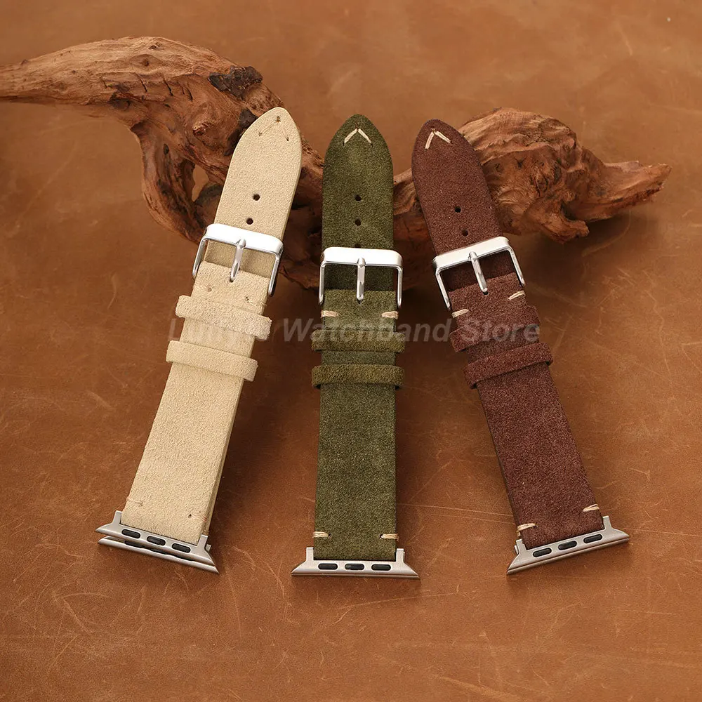 Luxurious Suede Leather Watch Strap Bracelet