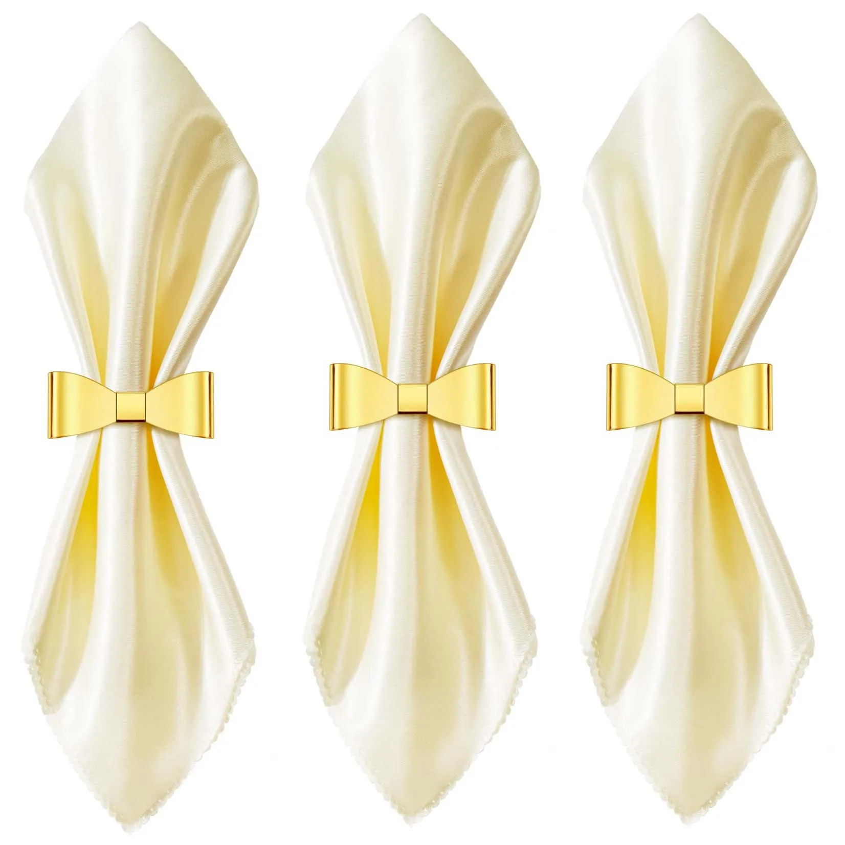 

6 шт., золотые кольца для салфеток