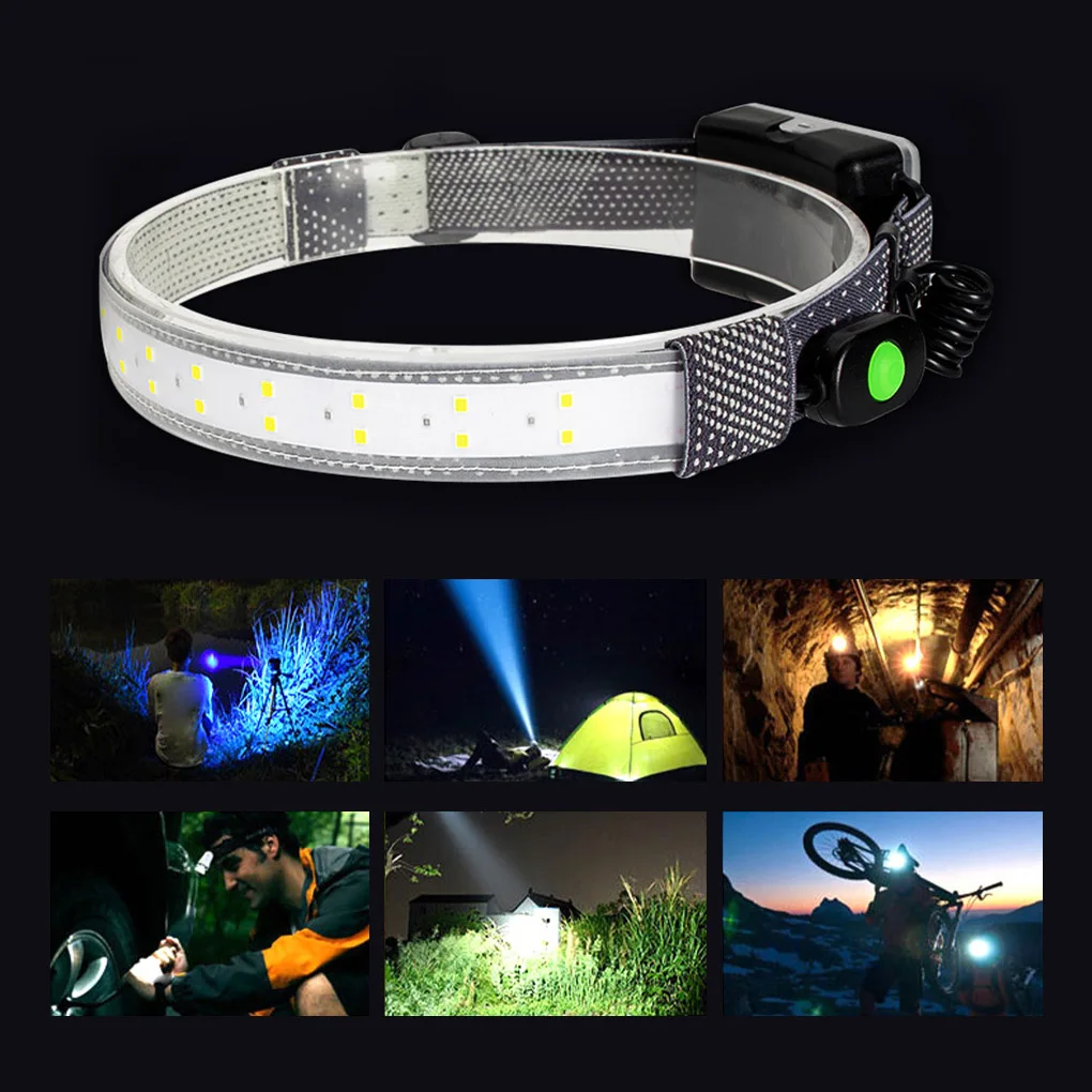 Outdoors Headlamp LED Head Torch Forehead Flashlight Foldable Waterproof Mount Light for Camping Hiking |
