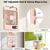 New Small Fans Handy Rechargeable Long Life Ultra-thin Desktop Fan Large Wind Super Quiet Folding Handheld Table Fan 2