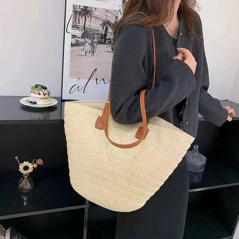 Bolso Tejido Bolsas De Mano Para Mujer En Amazon Cartera Rafia
