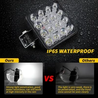 48W 16 Led 12V 24V LED Light Bar Work Light For Car Tractor Boat Truck 4X4 4WD SUV ATV Off Road Car SUV ATV Barra LED Headlights - Image 4