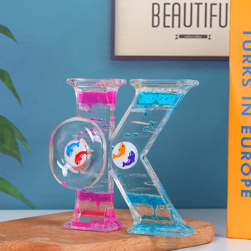 

Liquid Motion Bubbler Timer Hourglass Sensory Toy for Kids Adults Office Home Sandglass Acrylic Desktop Decoration Stress Relief