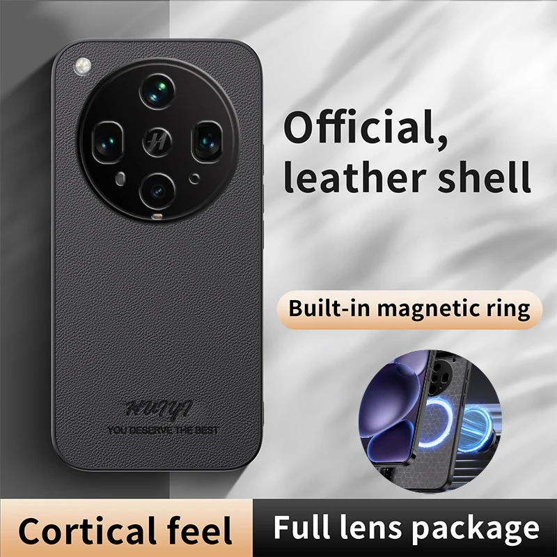 Premium Soft PU Leather Magnetic Protective Phone Case - Full Coverage Back Cover Shell