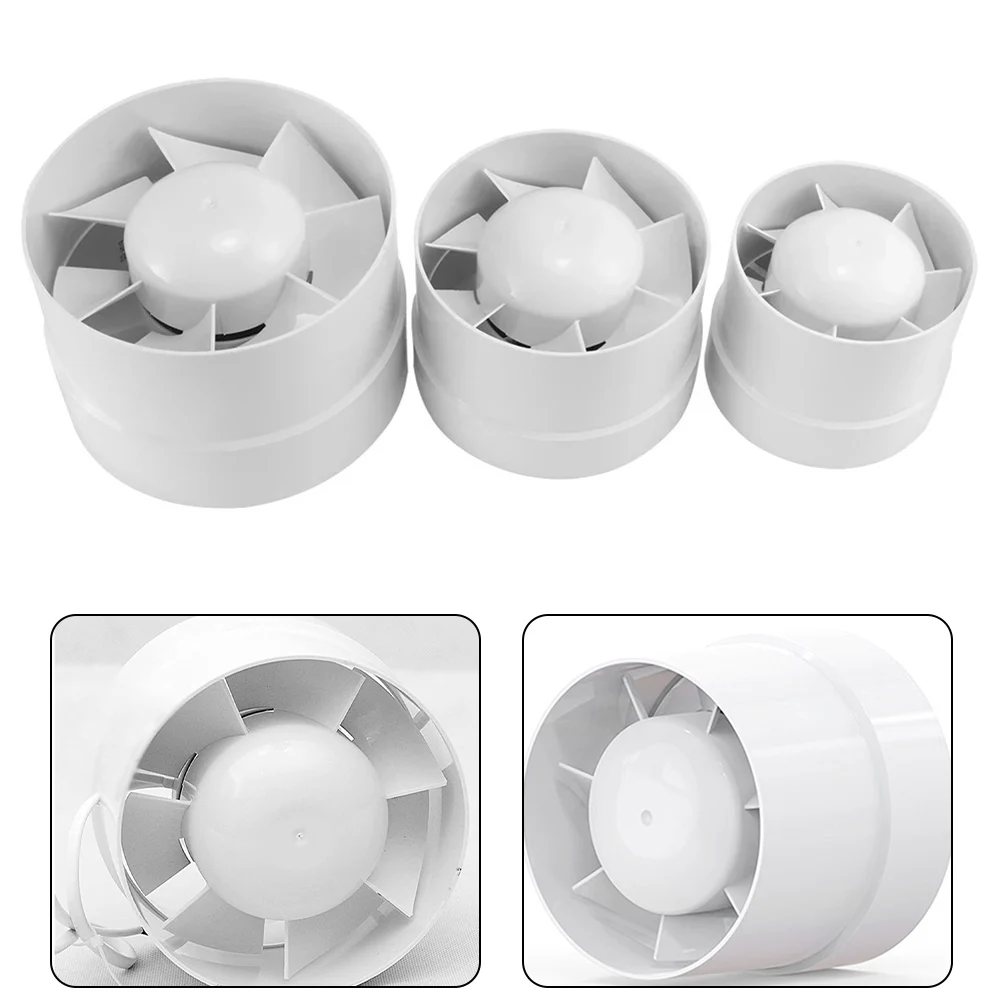 Ventilation Fan In-Line Extractor Fan Air Blower Fan 4/5/6 Inch 100/125/150mm Bathroom Kitchen