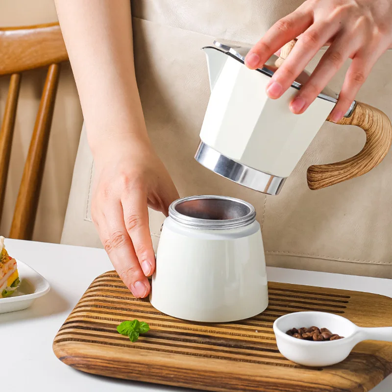 Cafetera Moka De Acero Inoxidable - Para Café Rico Y Aromático, De 2 A 9 Tazas