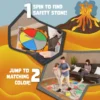 The Floor Is Lava Board Game Volcano Family Party Turntable Card Set Interactive Game for Kids and Adults Indoor /Outdoor Safe 2