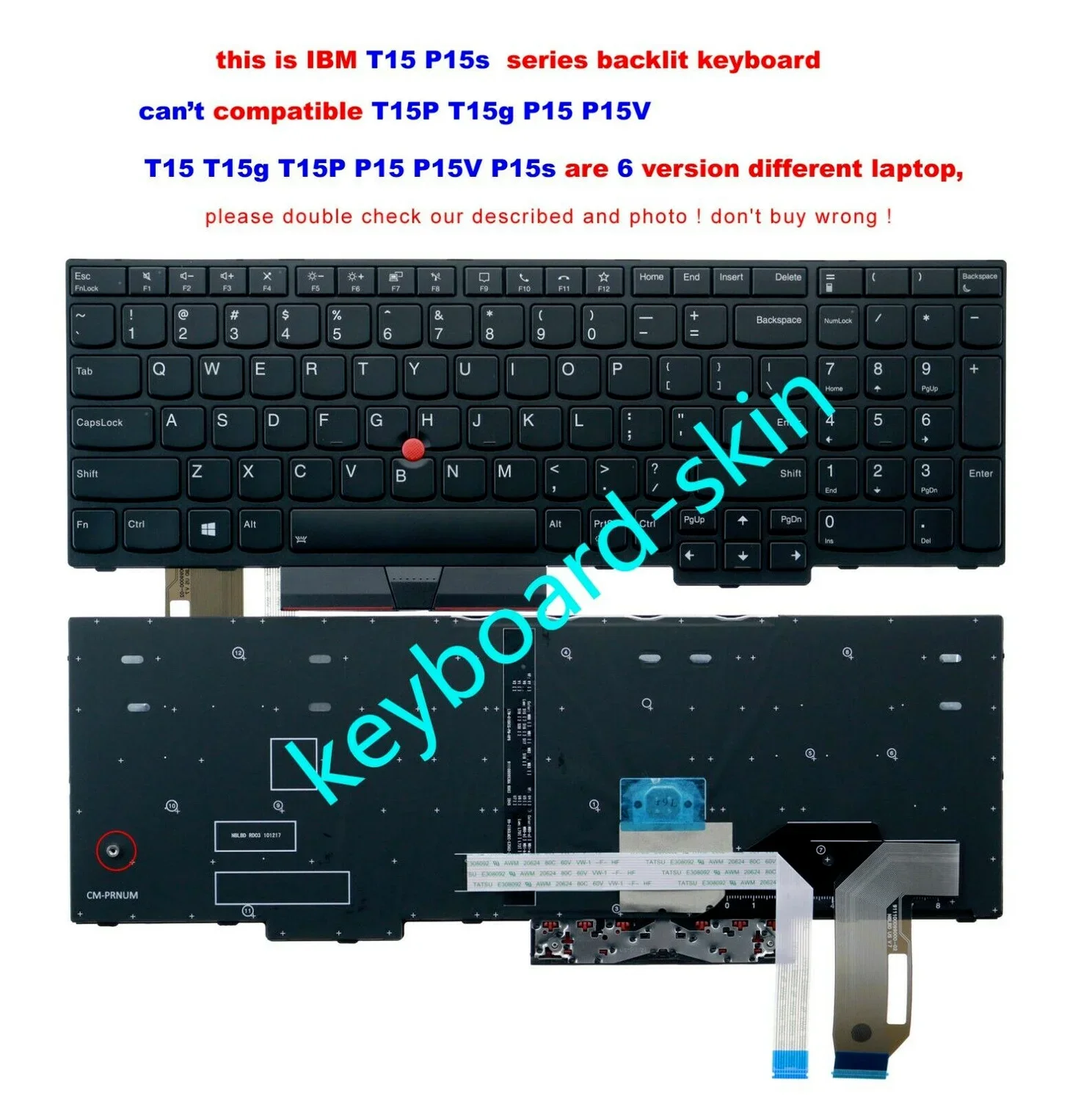 

Новая клавиатура с подсветкой для ноутбука Lenovo IBM ThinkPad T15 P15S 5N20V77927 5N20V78108