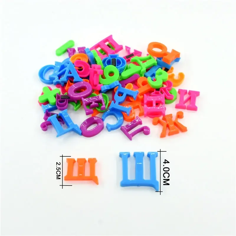 Russian Alphabet Fridge Magnets Letters Magnetic Stickers Educational Learning Tool for Kids Blackboard Toys