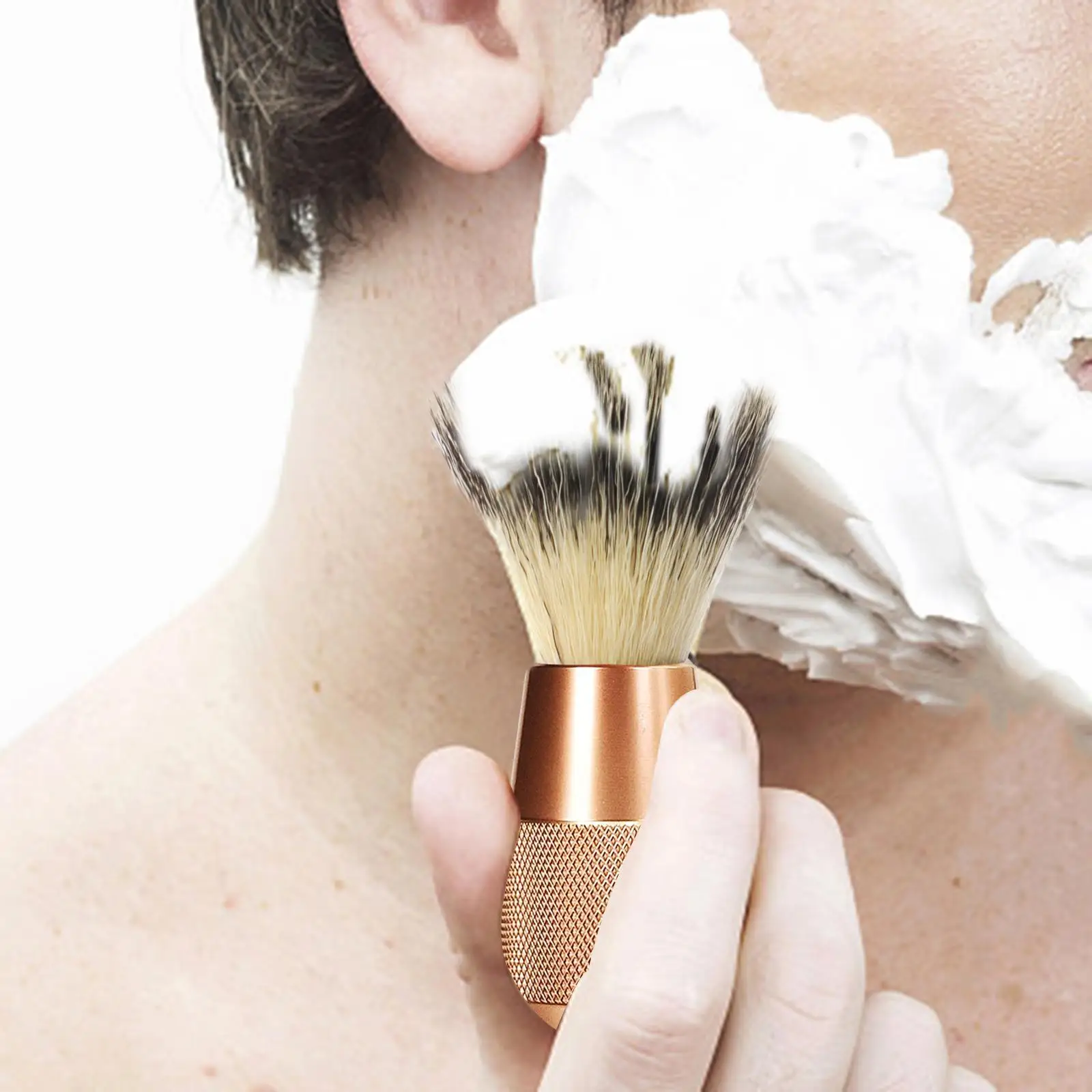 

Man Shaving Brush Accessories for Wet Shave Durable Height 11cm Comfortable Gentle Bristles Beard Brush Tool Shave Cream Brush
