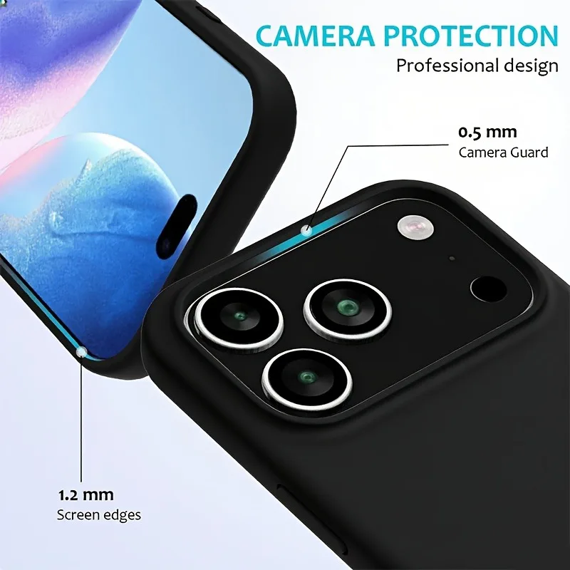 Candy Color Liquid Silicone Shockproof Phone Case – Original Protective Soft Cover