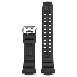 Sport Silicone Strap - Men's Rubber Bracelet Band Watch Accessory (Black)
