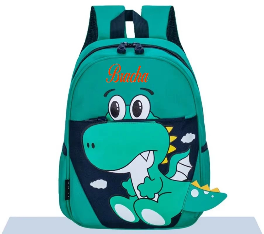Customized Autumn And Winter New Kindergarten Backpackcartoon Cute Backpack For Girls And Children Dinosaur Children's Backpack 1