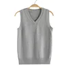 2024 Adult Girls Secondary School Uniform Sweater Vest Female Waistcoat Sleeveless Cosplay Anime Knitting Coat 2
