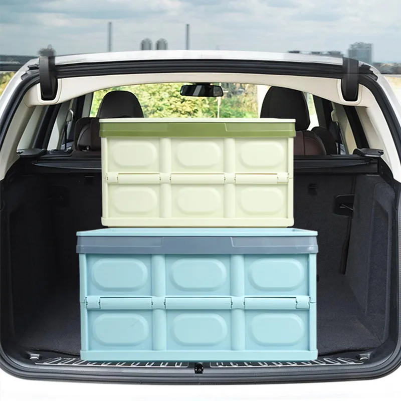 Plastic Collapsible Storage Bins Waterproof Storage Box Organizer Container  Large Durable Car Trunk Storage Box For Home And - AliExpress