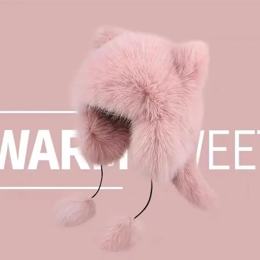 Women’s Faux Fox Fur Lei Feng Hat