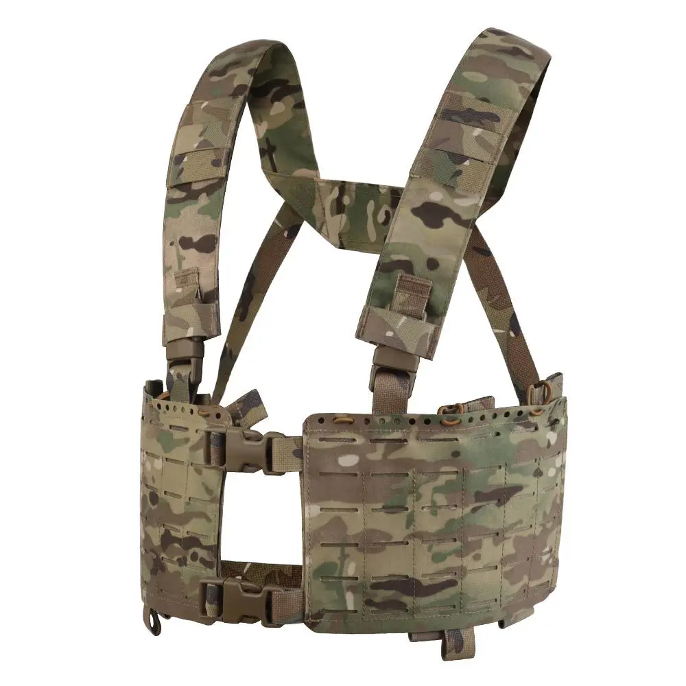 個人装備 MILITARY STYLE SAM Tactical Airsoft SS Style Chest Rig Split Chassis H-harness