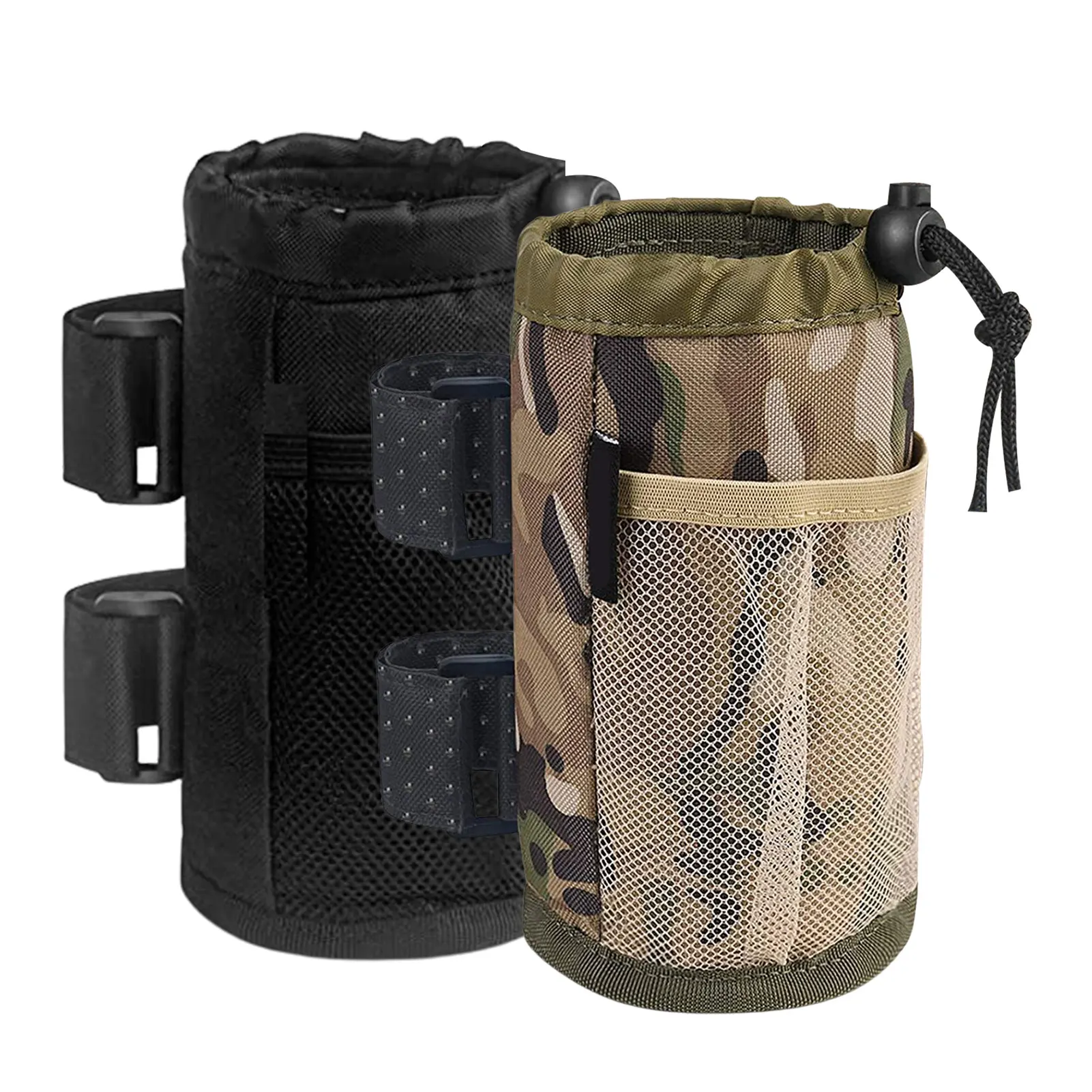 

Bicycle Cup Holder Oxford Cloth Water Bottle Bag Outdoor Insulation Bag Stroller Wheelchair With Mesh Storage Bag Organizer Bag