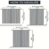 1PC New Fashionable, Simple and  Christmas bell Home Decoration Print Perforated Waterproof Curtain, Machine Washable, Su 6
