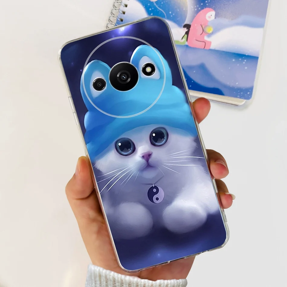 Elegant Printing Soft Silicone Clear TPU Slim Phone Case
