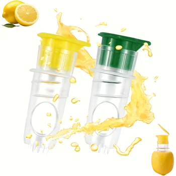 Portable Lemon Squeezer Plastic Resuable Lightweight Juices Reamer Washable Manual Juices Reamer Built In Filter For Home Travel