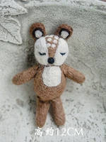 Newborn Photography Props for Baby Cute Animals Handmade Wool Doll Fotografia Accessory Studio Shooting Photo Props Accessories 4