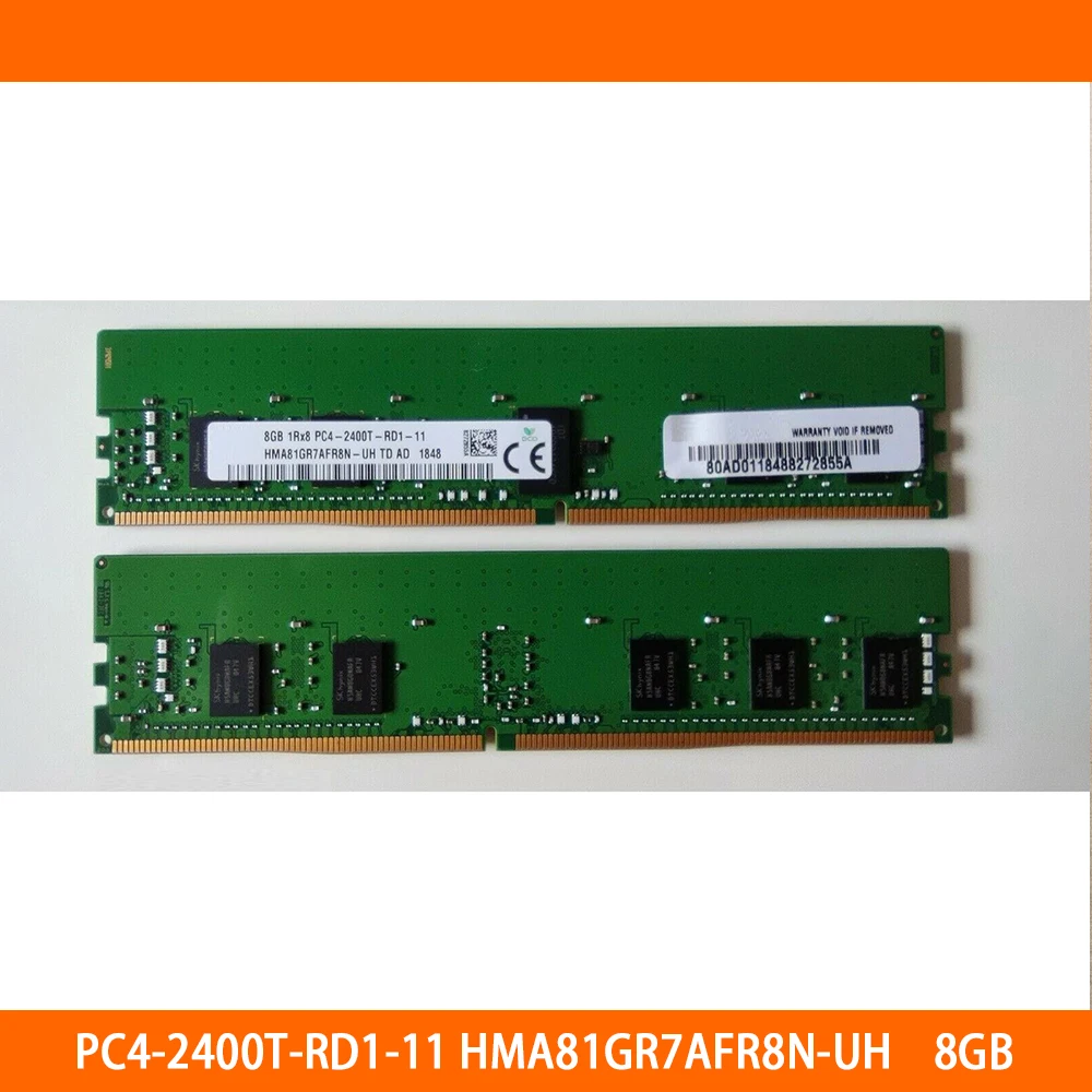 1PCS RAM 8GB 1RX8 PC4-2400T-RD1-11 HMA81GR7AFR8N-UH Server Memory High Quality