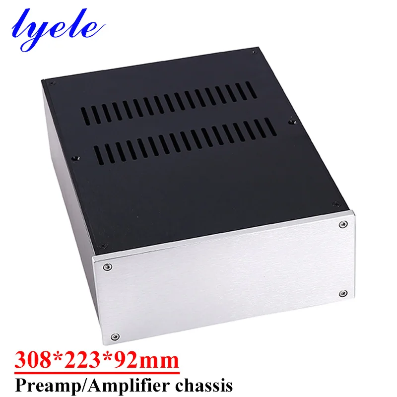 

308*223*92mm All-aluminum Power Amplifier Chassis Preamplifier Chassis Diy Audio Amplifier Case Shell