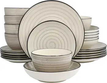 24-Piece Cream Dinnerware Set 1