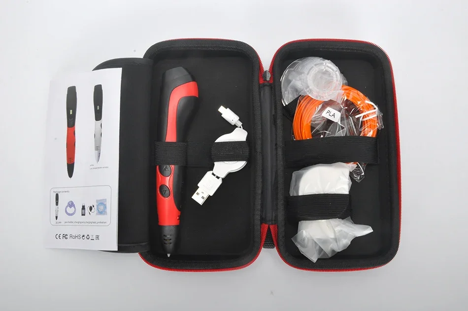 Hot Sale 3D Pen 3D Model Kids Learning education tools Best Gift Mutil-function Box Printing Pen USB Charge