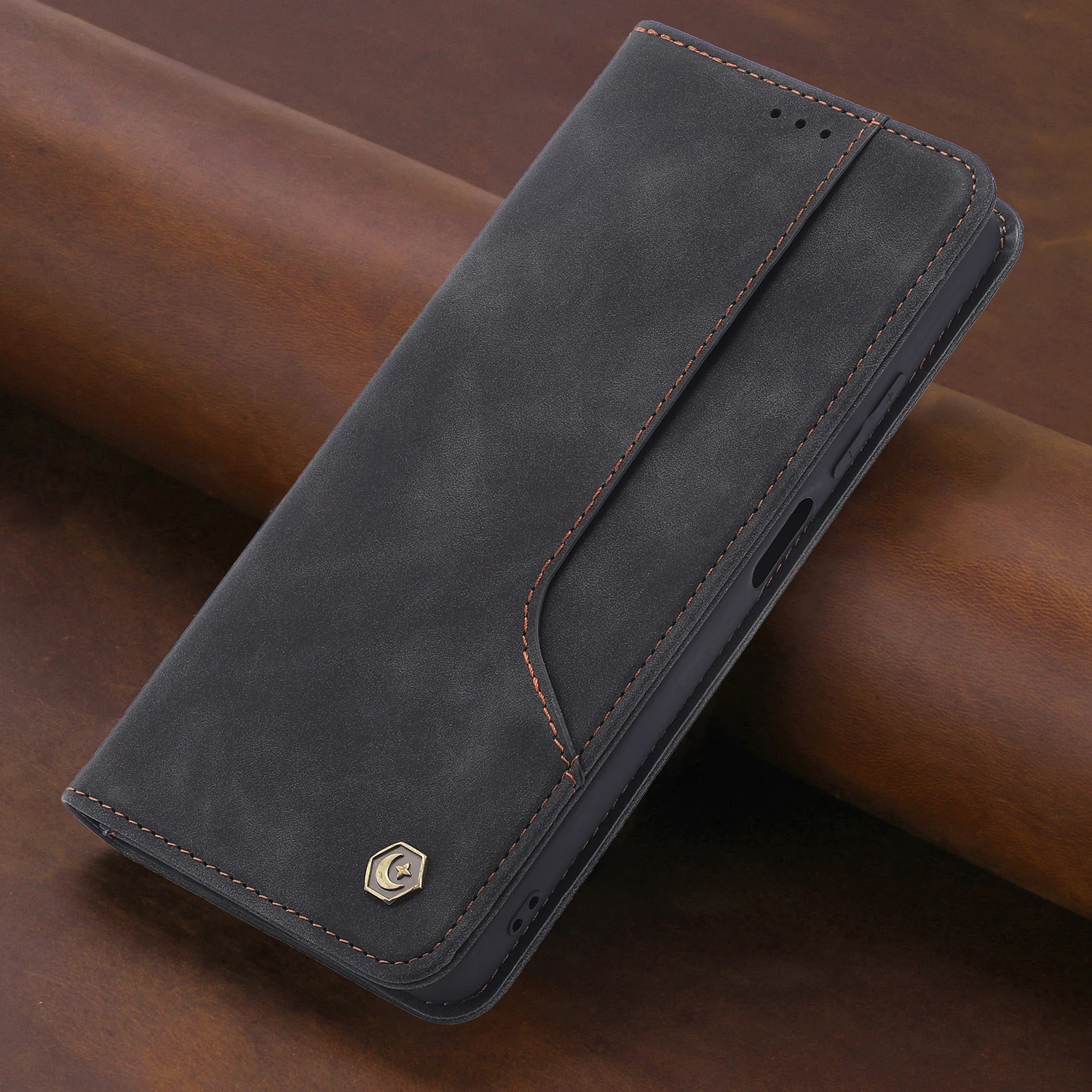 thumbnail image 1 of Flip Leather Case for Samsung Galaxy A14 A34 A54 A53 A33 A23 A13 A52 A22 A32 A12 A72 A04 A03S S23 Ultra S22 S21 FE Wallet Cover, 1 of 5