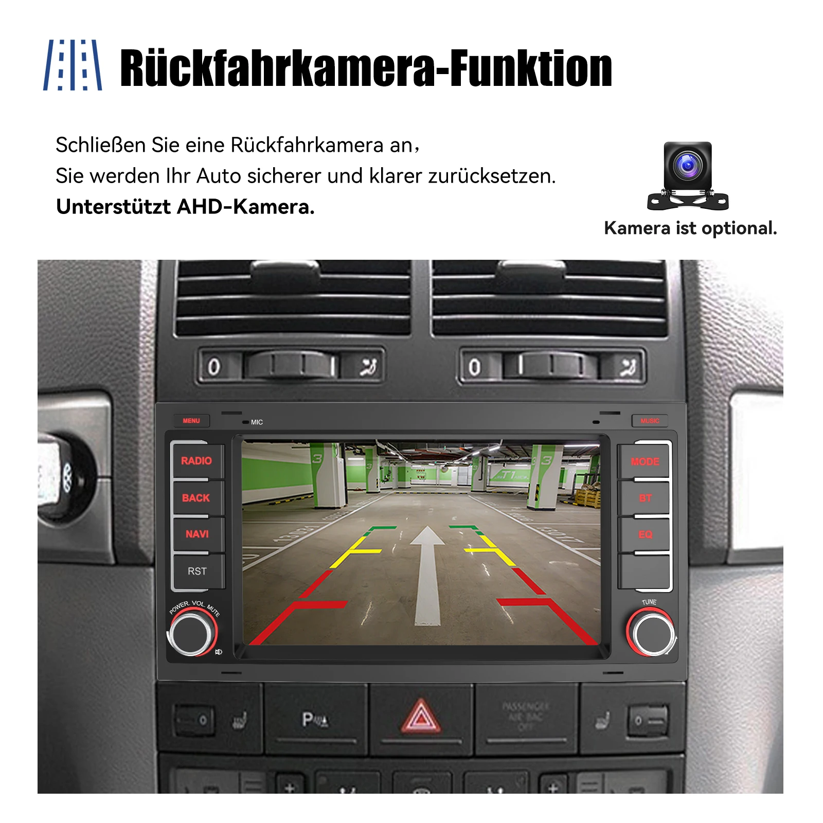 Für VW Touareg Transporter T5 Multivan 2003-2015 7" HD Touchscreen Autoradio Multimedia Video Player CarPlay Android 13 64G GPS Navigation WIFI FM RDS – Detail 17