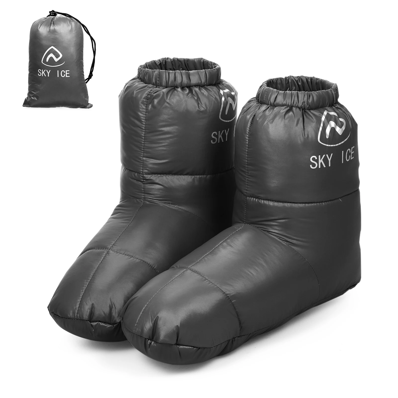 Outdoors Camping Sleeping Bag Accessories White Goose Down Slippers