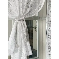 Curtains For Living Room French Lace Window Curtain 2025 New 1PC Modern Simple Simplicity Simple Lines 1