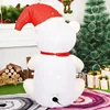 Plush Bear Inflatable Christmas Decoration 3.9ft LED Glowing Polar Bear Blow Up Toys Xmas Decor for Home New Year Party Ornament 5