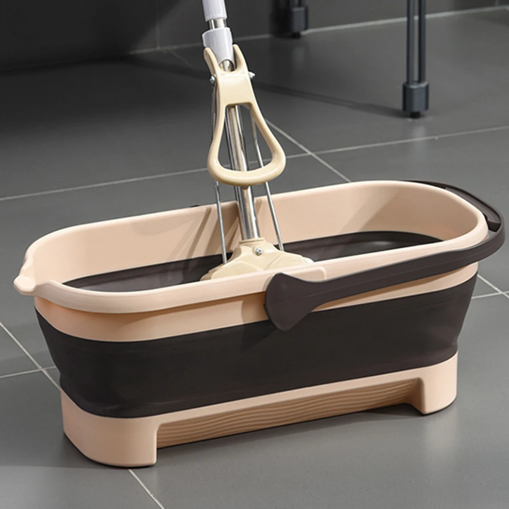 Collapsible Bucket Portable Folding Bucket with Handle Plastic Washing Basin Camping Home Foldable Anti-Slip Cleaning Mop folding wash basin collapsible wash basin foldable wash basin folding storage bucket