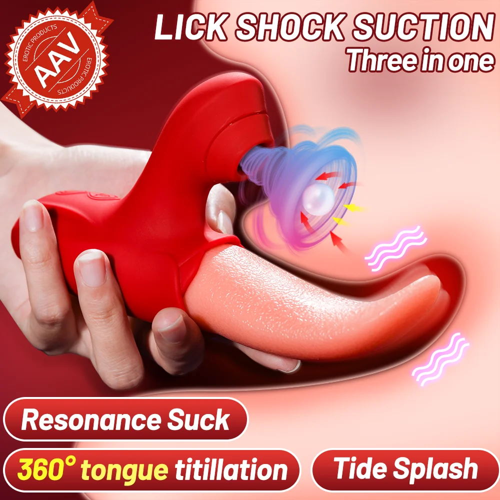 Tapping Licking Double Stimulation Sex Toys Clitoral G Spot Stimulation Vibrator With 10 Tongue Licking 10 Tapping Vibrator Mode