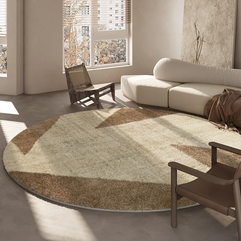 Round Carpet Floor Mat for Living Room Bedroom Bedside Lounge