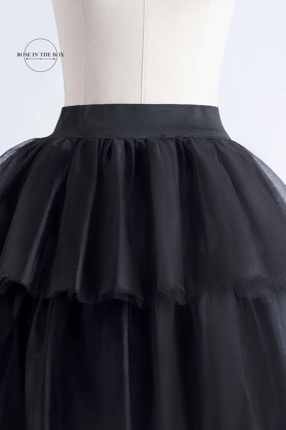 Damen High Low Maxi Tutu Röcke elastische Taille Jupon Tüll geschichteten flauschigen Prinzessin besonderen Anlass Hochzeits feier Rock