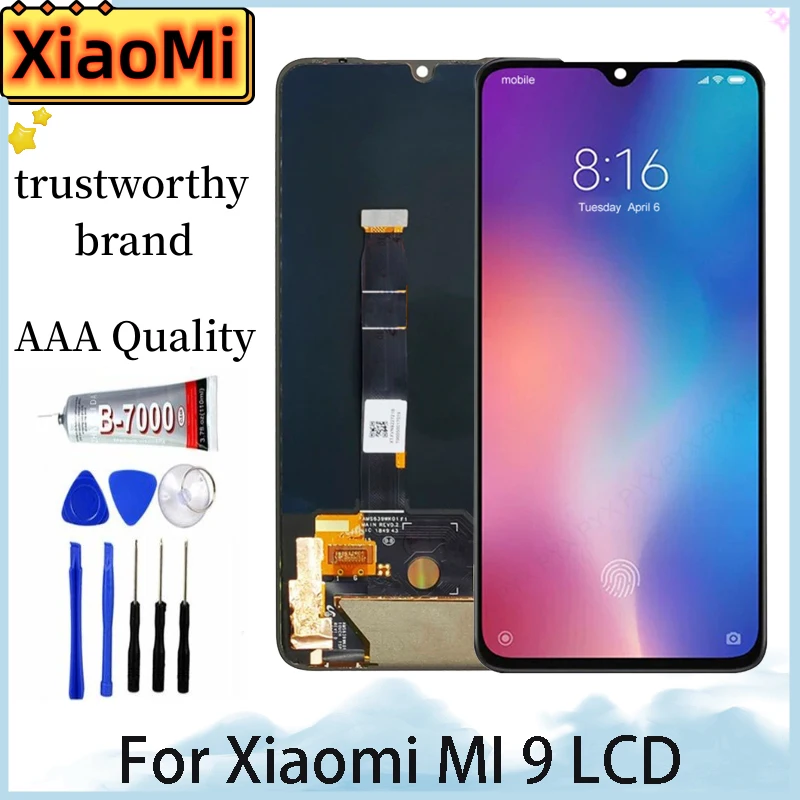 

Super AMOLED 6.39" For XIAOMI MI 9 LCD Display Touch Screen Digiziter Replacement Parts For MI9 Display M1902F1G LCD Screen