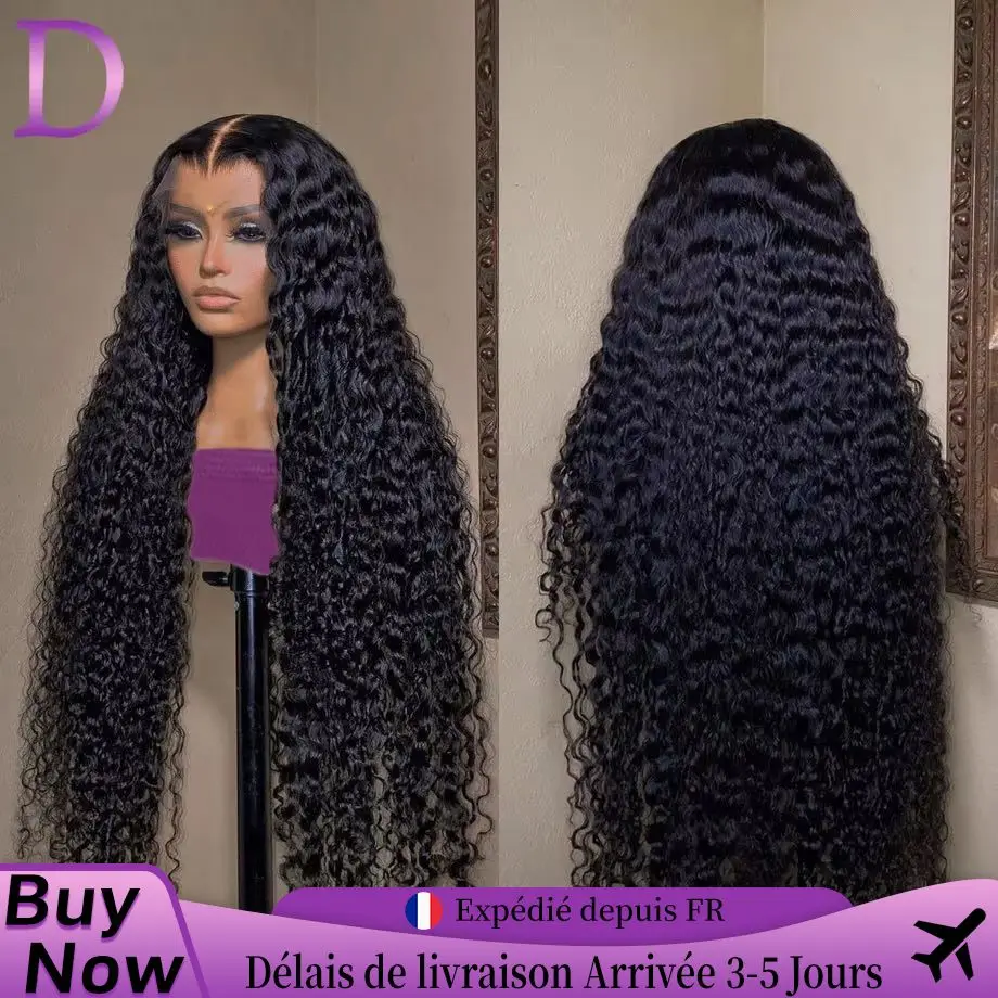 Perruques Cheveux Humains Frontale En Dentelle Transparente 13x4 Bouclés Water Wave Perruque Brésilienne Bouclé 13x6 Deep Wave Pour Femmes Perruque Cheveux Humain Bouclés Sans Colle Perruque En Promo Bon Prix