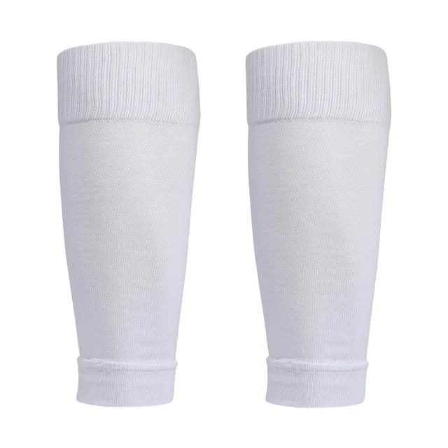 Men's Leg Warmers Basketball Football Sports Socks Adult Shin Guard Calf Socks Children's Leg Brace Socks Calcetines Hombre New white