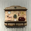 Wooden Home Miniture Key Hook Ornamental Metal Tableware Model Wall Handbag Hanger Everyday Convenience Homeware Decor Door 1
