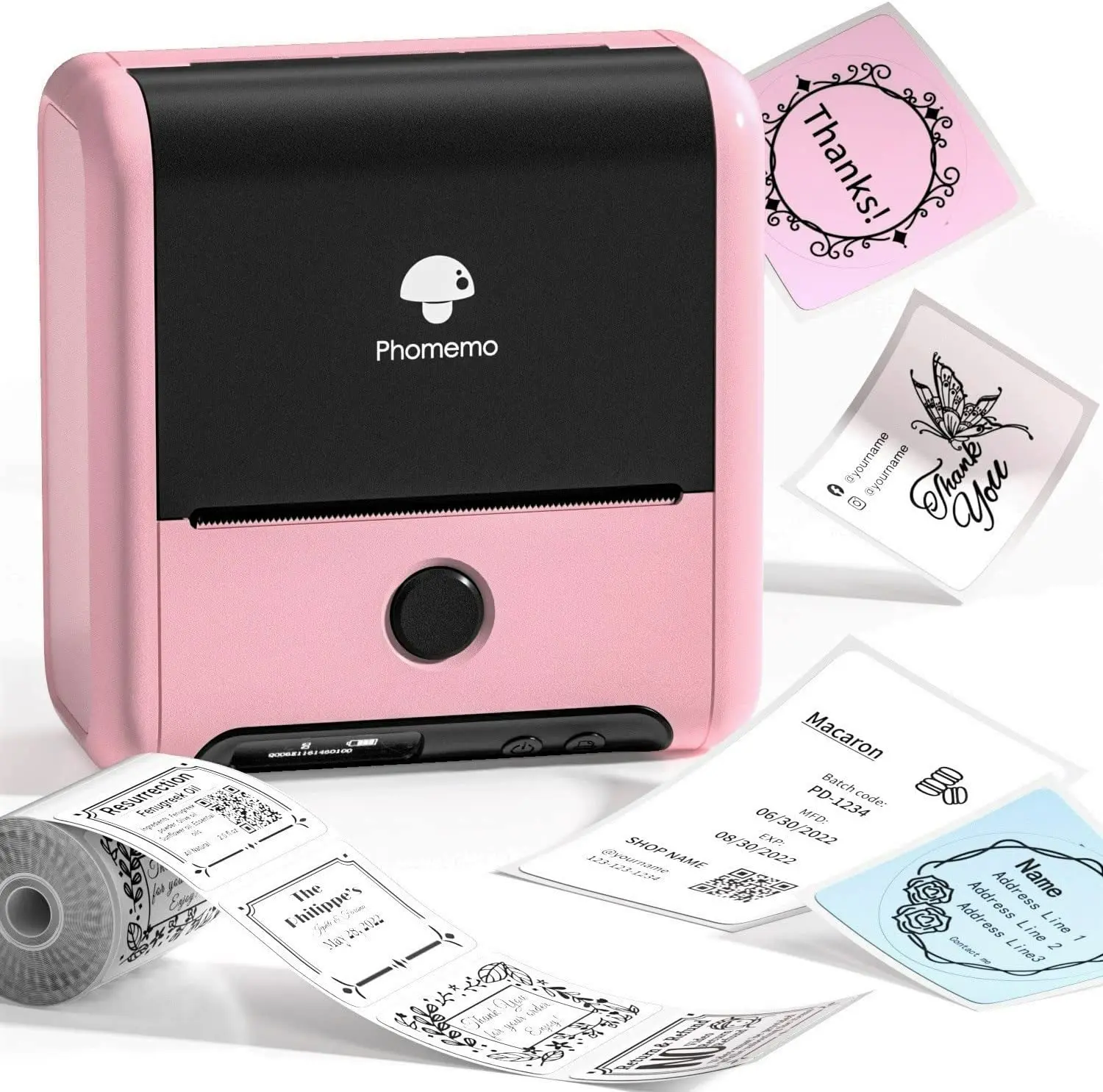 Phomemo M200 Printer Label Printer Bluetooth Thermal Label Printer with Tape Android iOS PC for Shipping Label QR Code Barcode