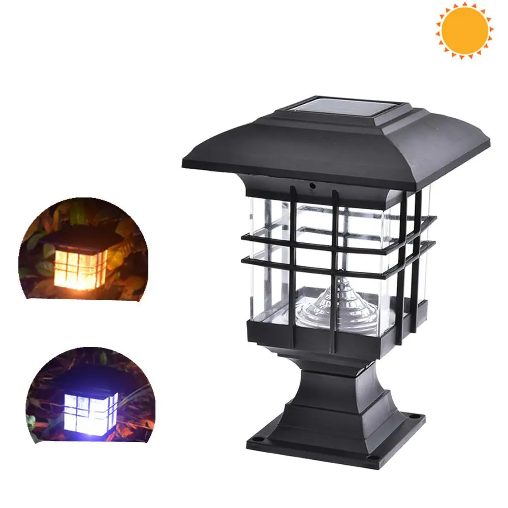Luce Solare Retro Solar Led Light Outdoor Garden Light Impermeabile Landscape Lamp Yard Sconce Outdoor Solar Wall Lamp